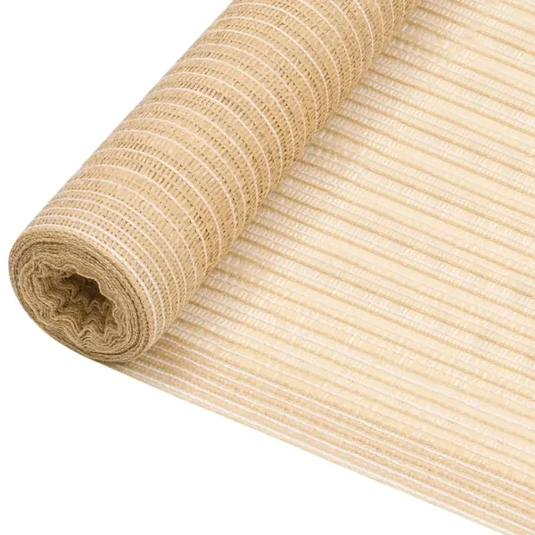 Filet brise-vue Beige 2x10 m PEHD 75 g/m²