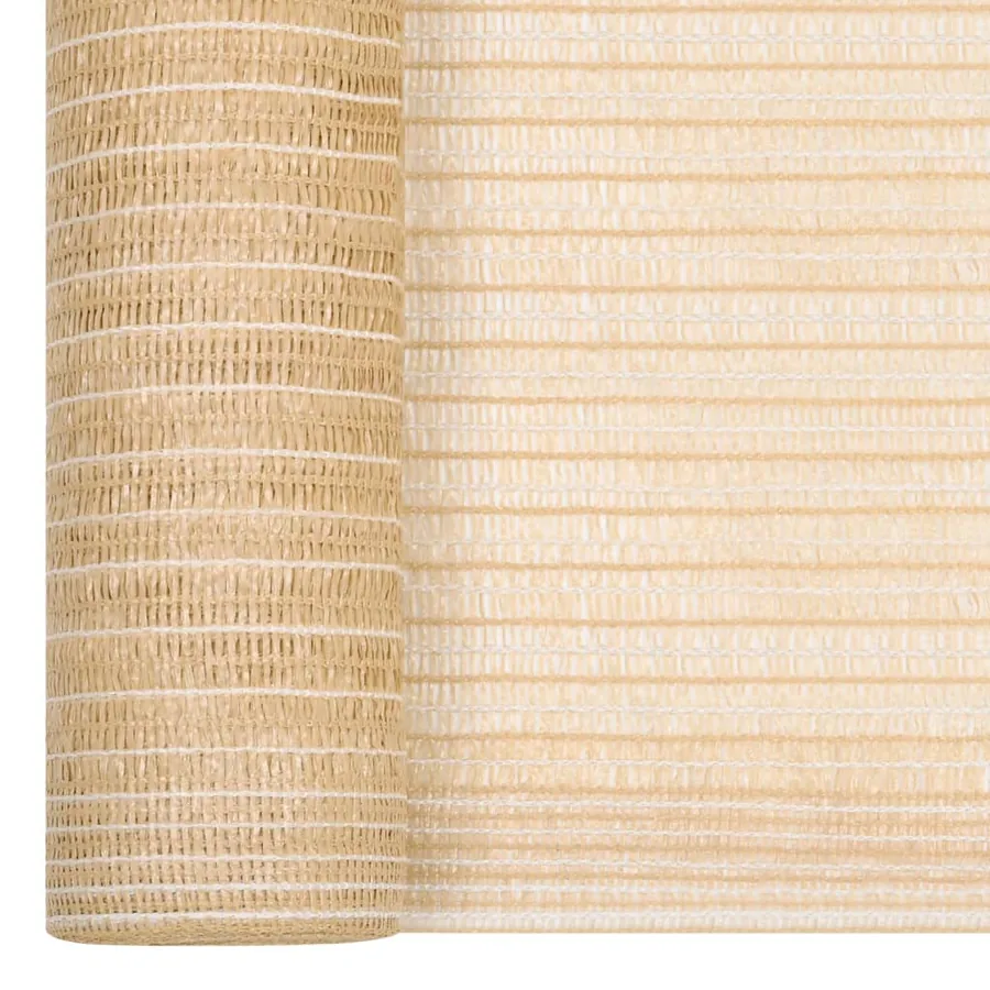 Filet brise-vue Beige 2x10 m PEHD 75 g/m² - 2