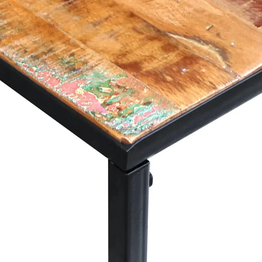 Table console Bois de récupération massif 110x35x76 cm - 7