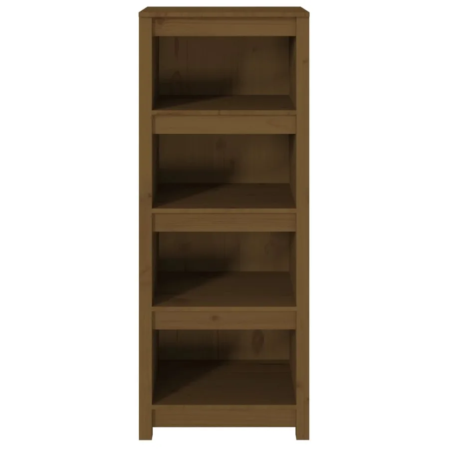 Bibliothèque Marron miel 50x35x125,5 cm Bois de pin massif - 5