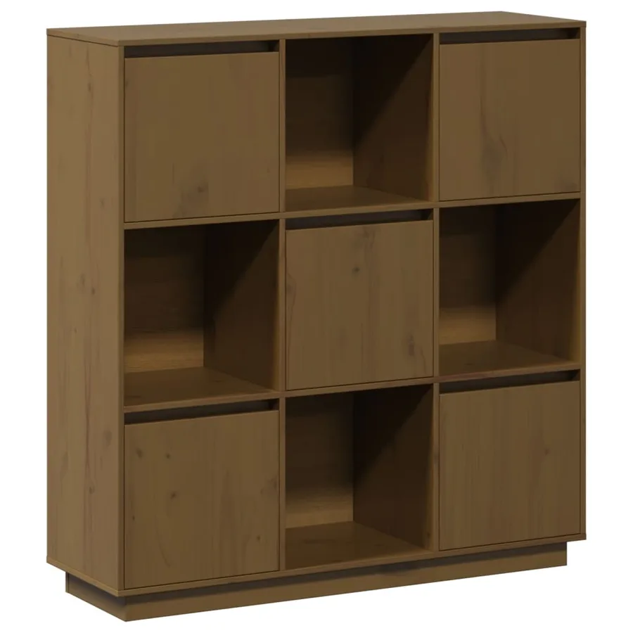 Buffet Marron miel 110,5x35x117 cm Bois massif de pin - 2