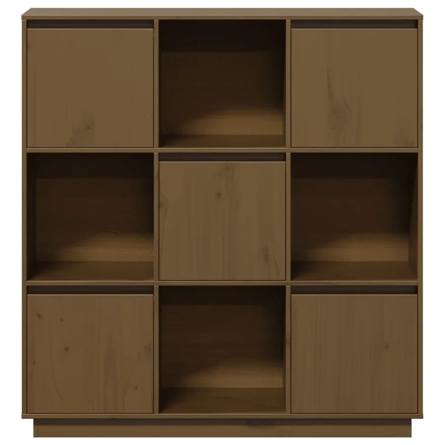 Buffet Marron miel 110,5x35x117 cm Bois massif de pin - 6