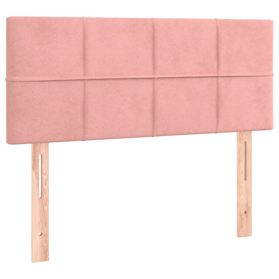 Sommier à lattes de lit avec matelas et LED Rose 100x200 cm - 7