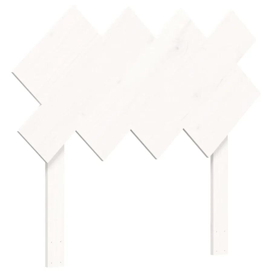 Cadre de lit sans matelas blanc 90x200 cm bois de pin massif - 10