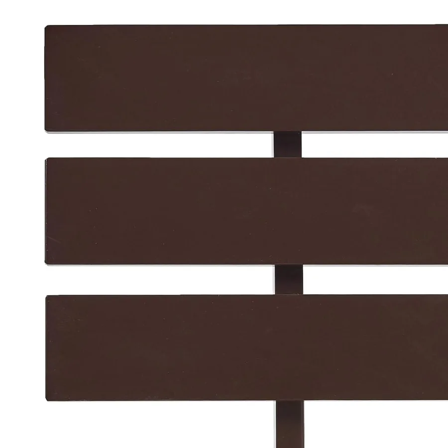 Cadre de lit sans matelas marron foncé bois pin massif 90x200cm - 5