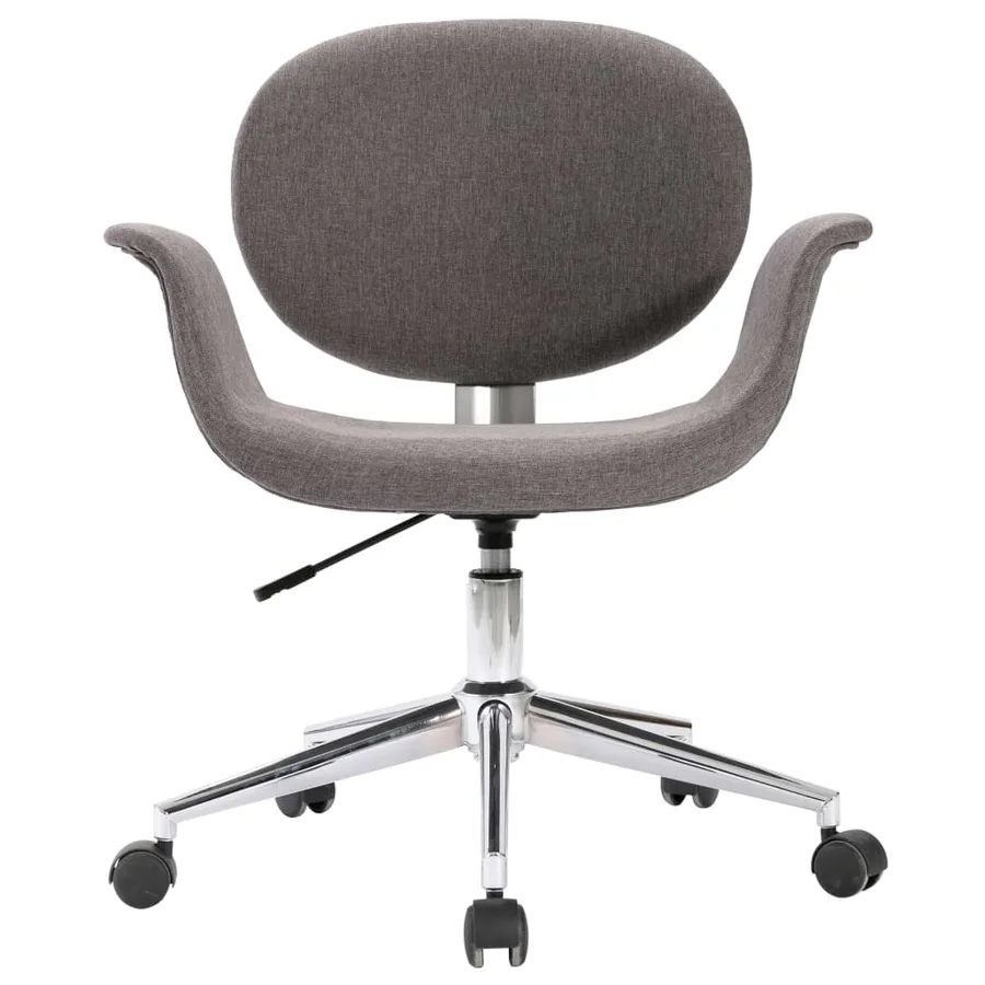 Chaises pivotantes à manger lot de 4 gris tissu - 3