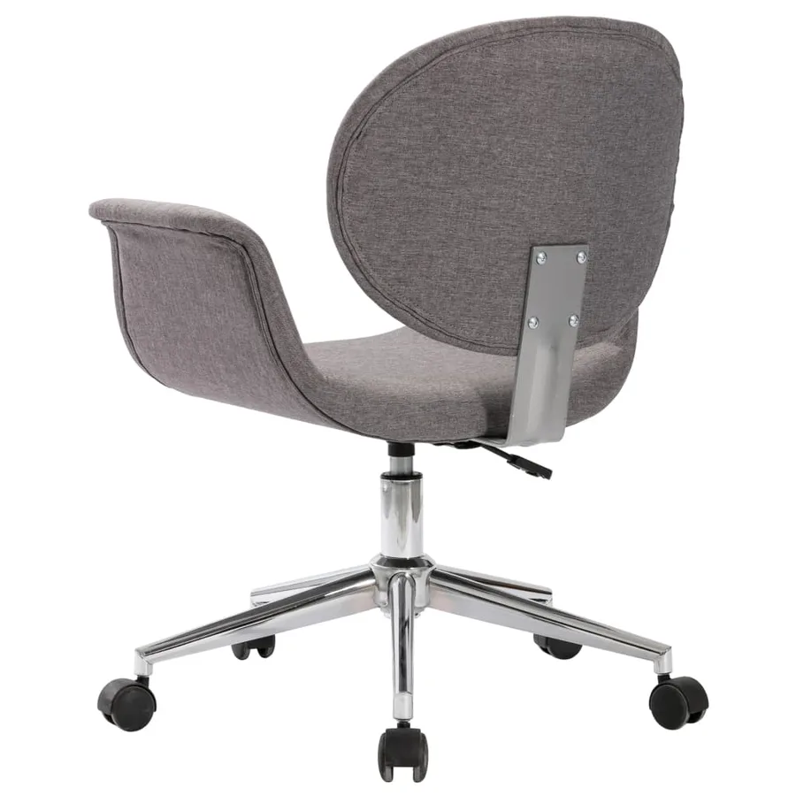 Chaises pivotantes à manger lot de 4 gris tissu - 5