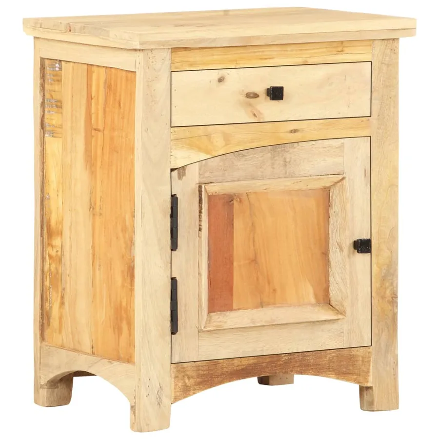 Table de chevet 40 x 30 x 50 cm Bois de récupération massif - 10