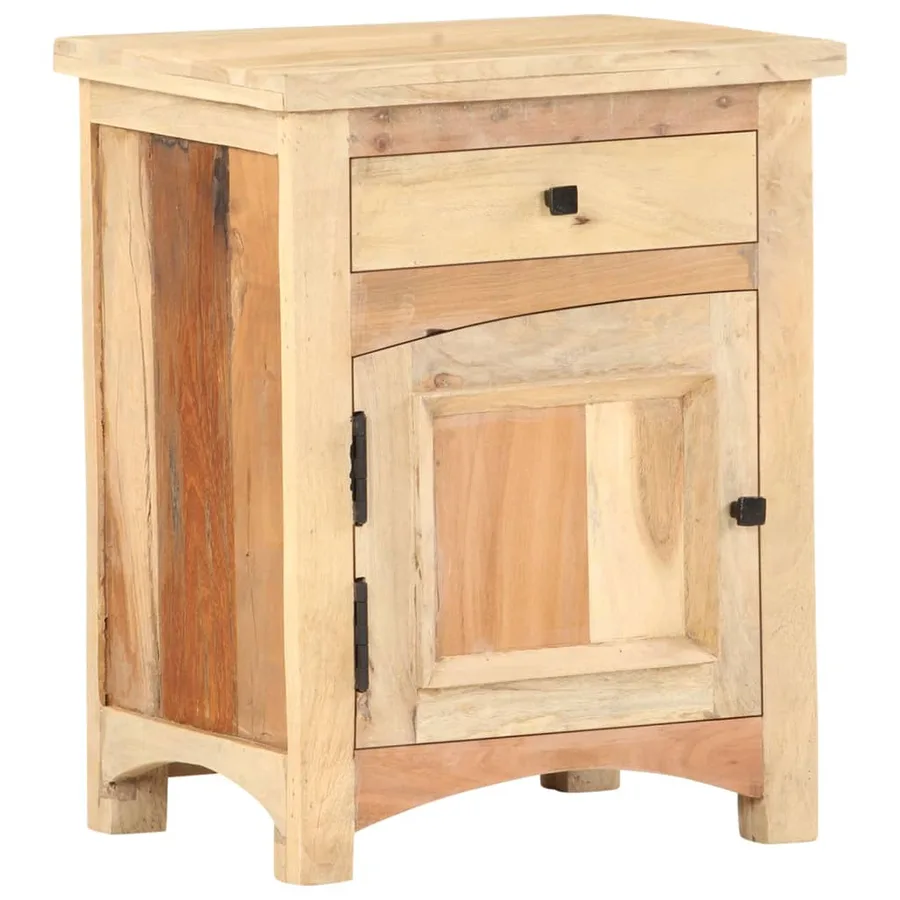 Table de chevet 40 x 30 x 50 cm Bois de récupération massif - 13