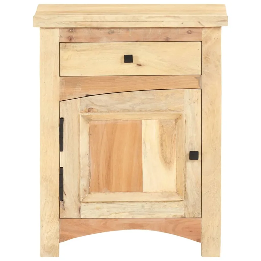 Table de chevet 40 x 30 x 50 cm Bois de récupération massif - 2