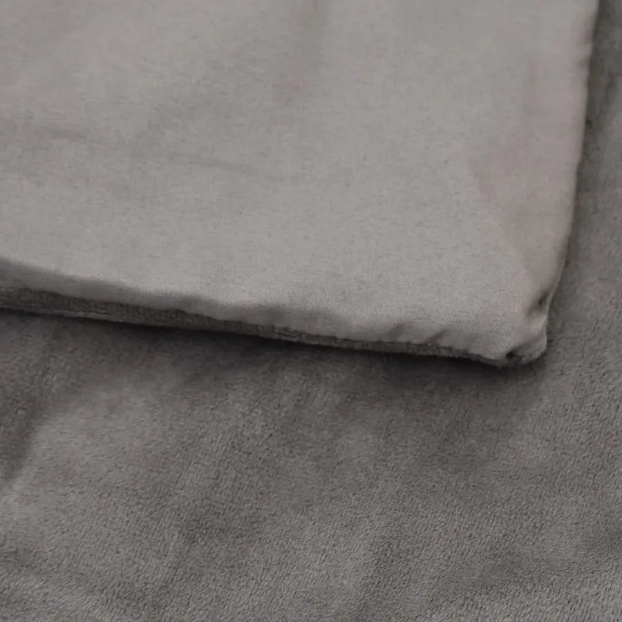 Couverture lestée avec housse Gris 200x230 cm 13 kg Tissu - 5