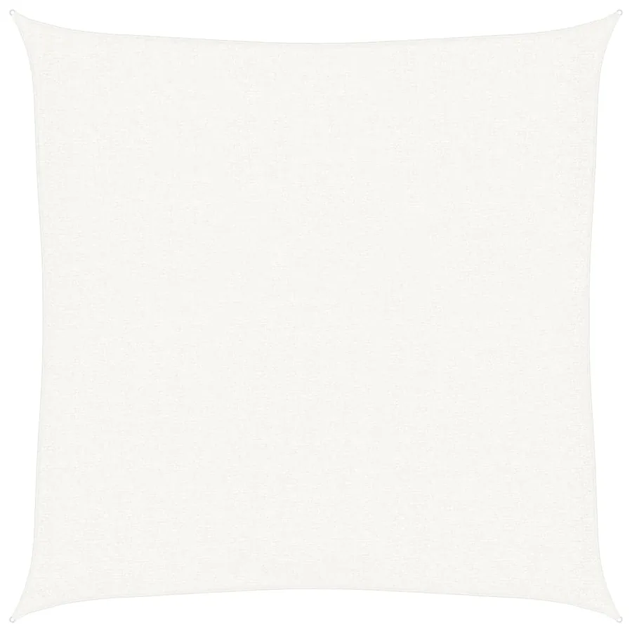 Voile de parasol PEHD Carré 3,6 x 3,6 m Blanc - 2