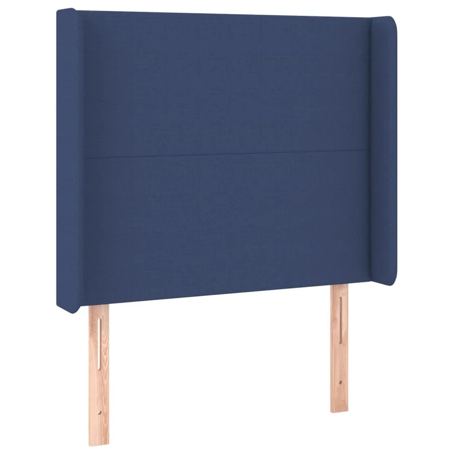 Sommier à lattes de lit avec matelas Bleu 80x200 cm Tissu - 6