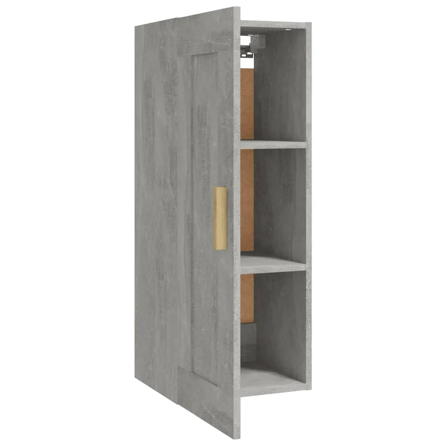 Armoire murale Gris béton 35x34x90 cm Bois d'ingénierie - 6