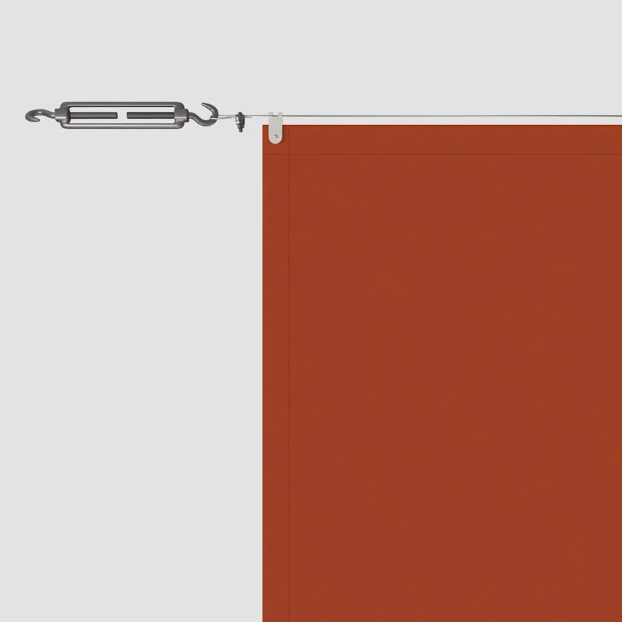 Auvent vertical Terre cuite 60x1000 cm Tissu oxford - 4