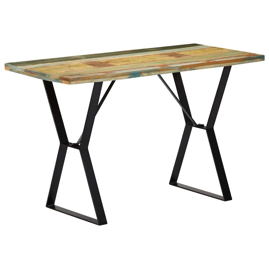 Table à manger 120x60x76 cm Bois de récupération massif - 13