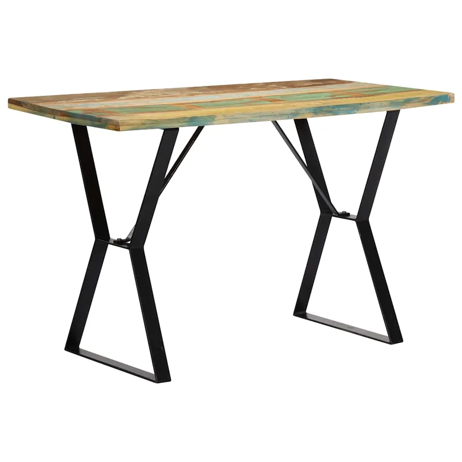 Table à manger 120x60x76 cm Bois de récupération massif - 3
