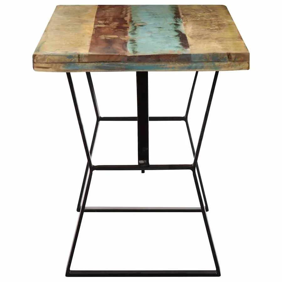 Table à manger 120x60x76 cm Bois de récupération massif - 4