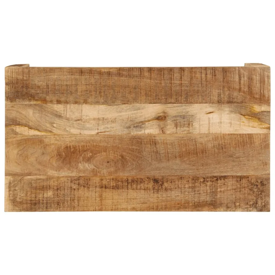 Table basse 100x55x40 cm bois de manguier massif - 4