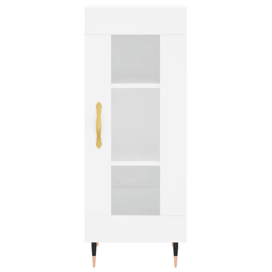 Buffet blanc 34,5x34x90 cm bois d'ingénierie - 5