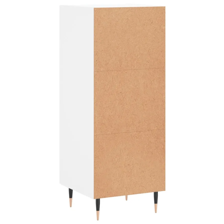 Buffet blanc 34,5x34x90 cm bois d'ingénierie - 8