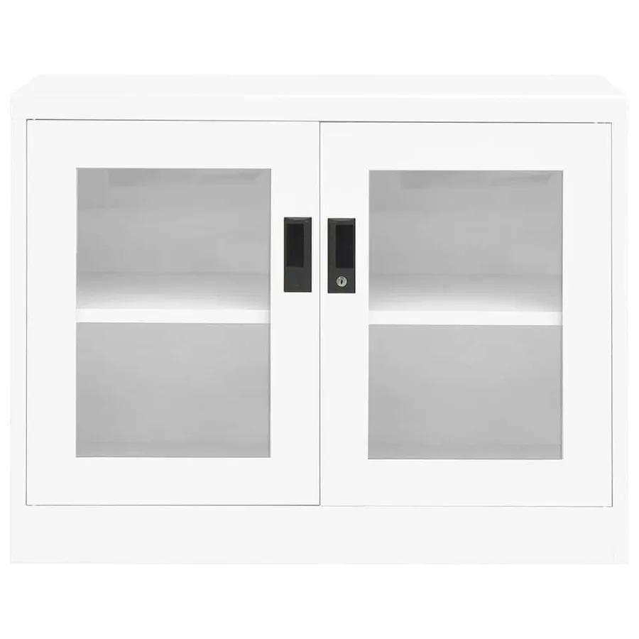 Armoire de bureau Blanc 90x40x70 cm Acier - 2