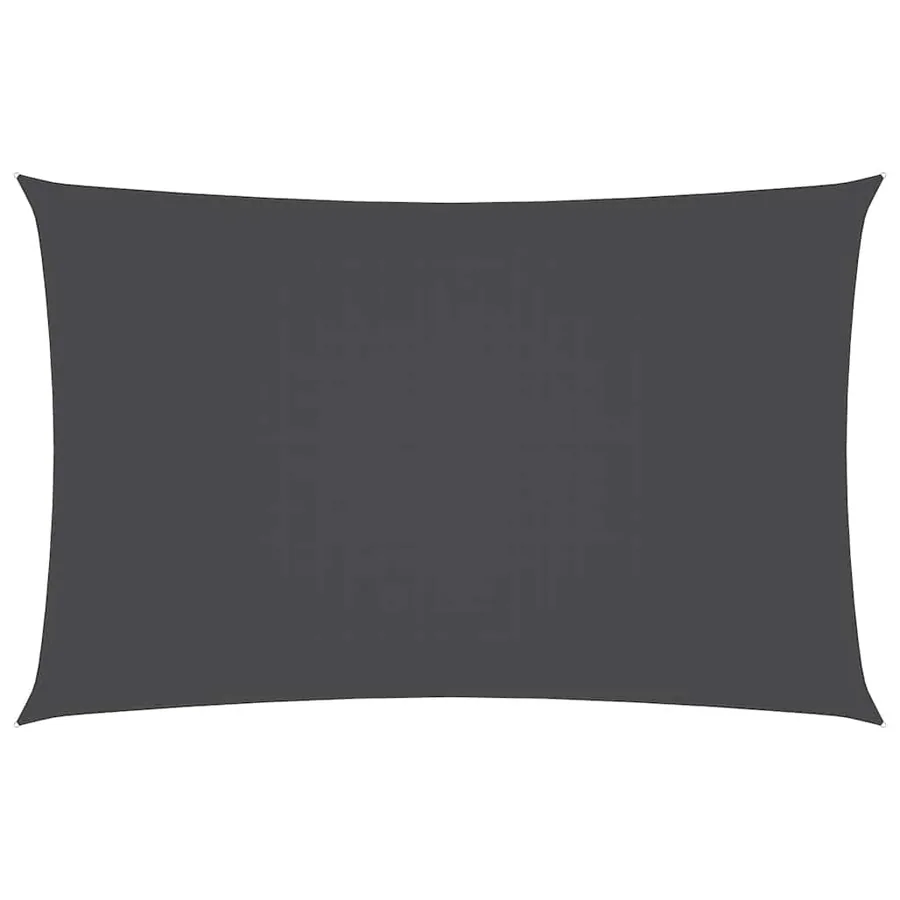 Voile de parasol tissu oxford rectangulaire 5x8 m anthracite - 2