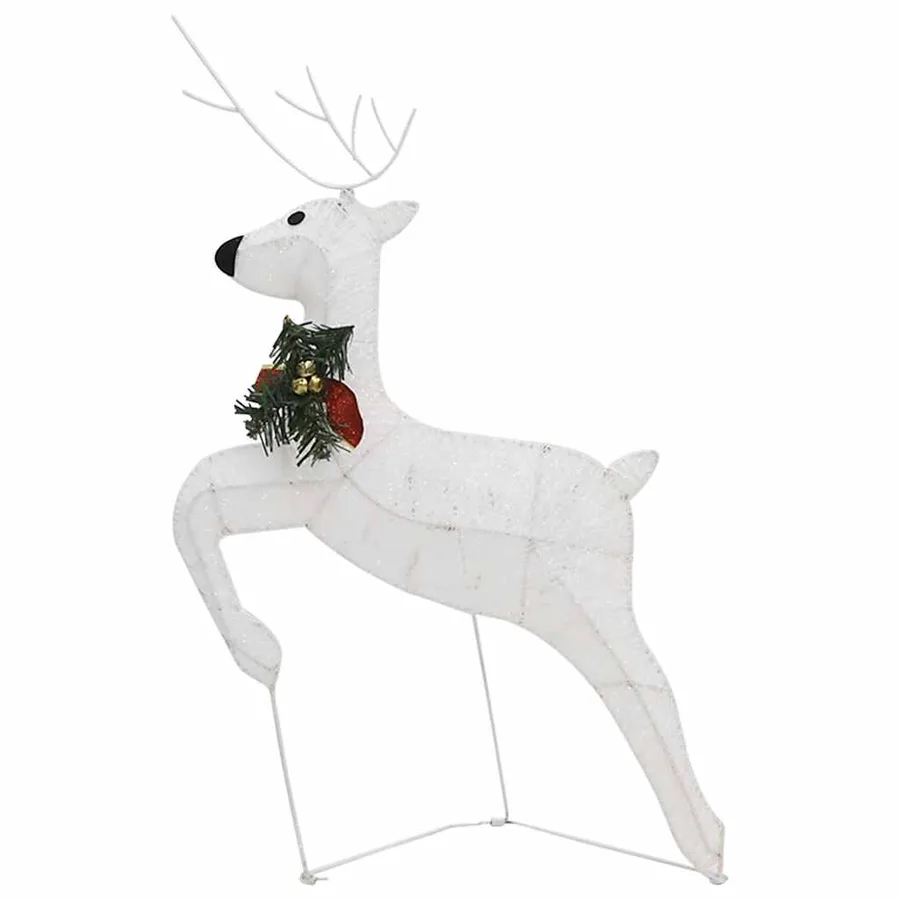 Rennes de Noël 2 pcs Blanc 40 LED - 4