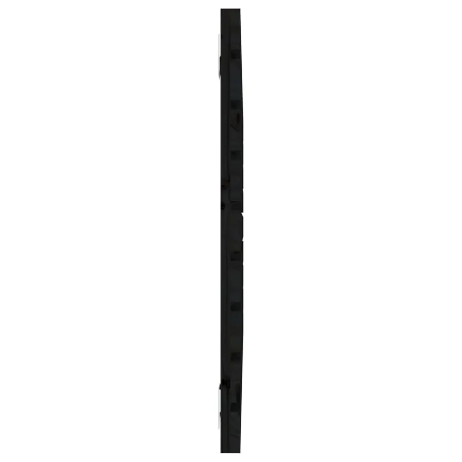 Tête de lit murale Noir 81x3x63 cm Bois massif de pin - 5
