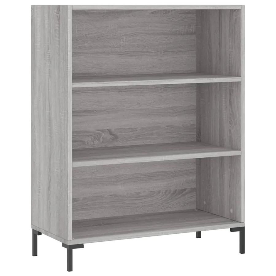 Buffet sonoma gris 69,5x32,5x180 cm bois d'ingénierie - 4