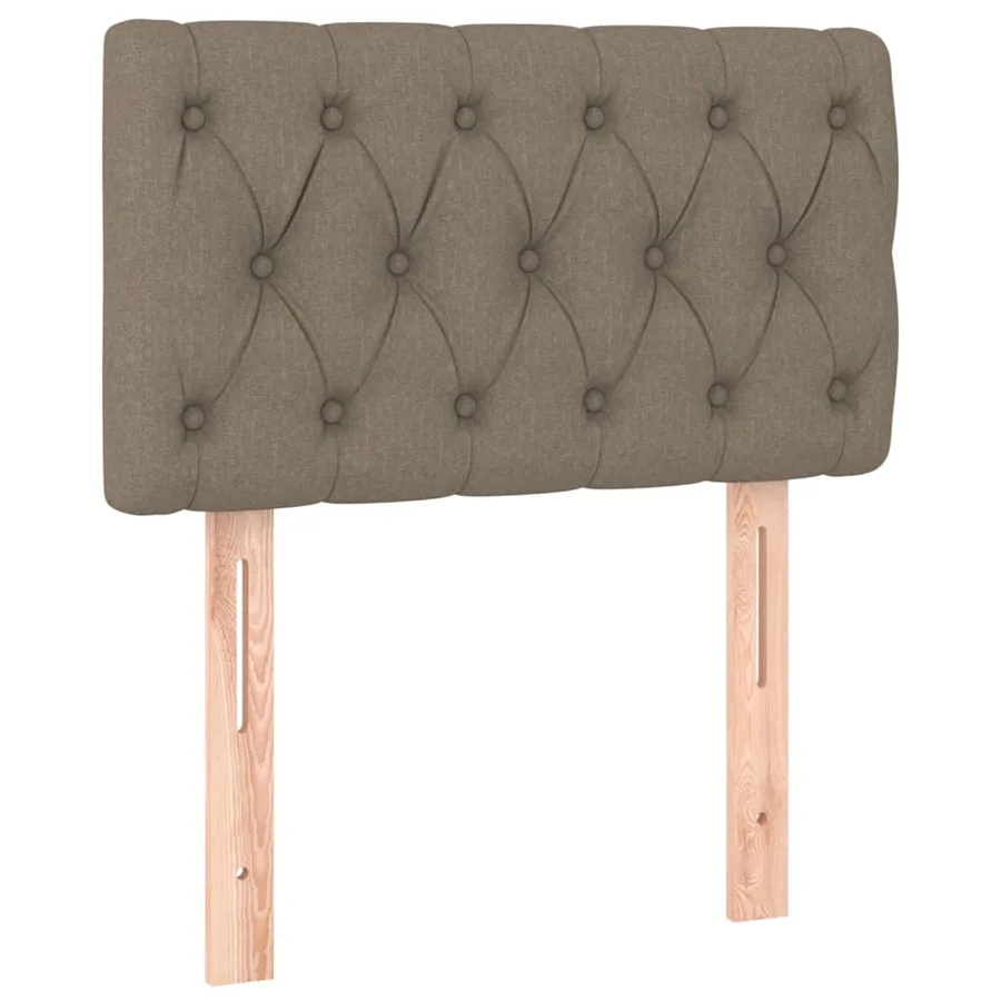 Sommier à lattes de lit avec matelas Taupe 80x200 cm Tissu - 6
