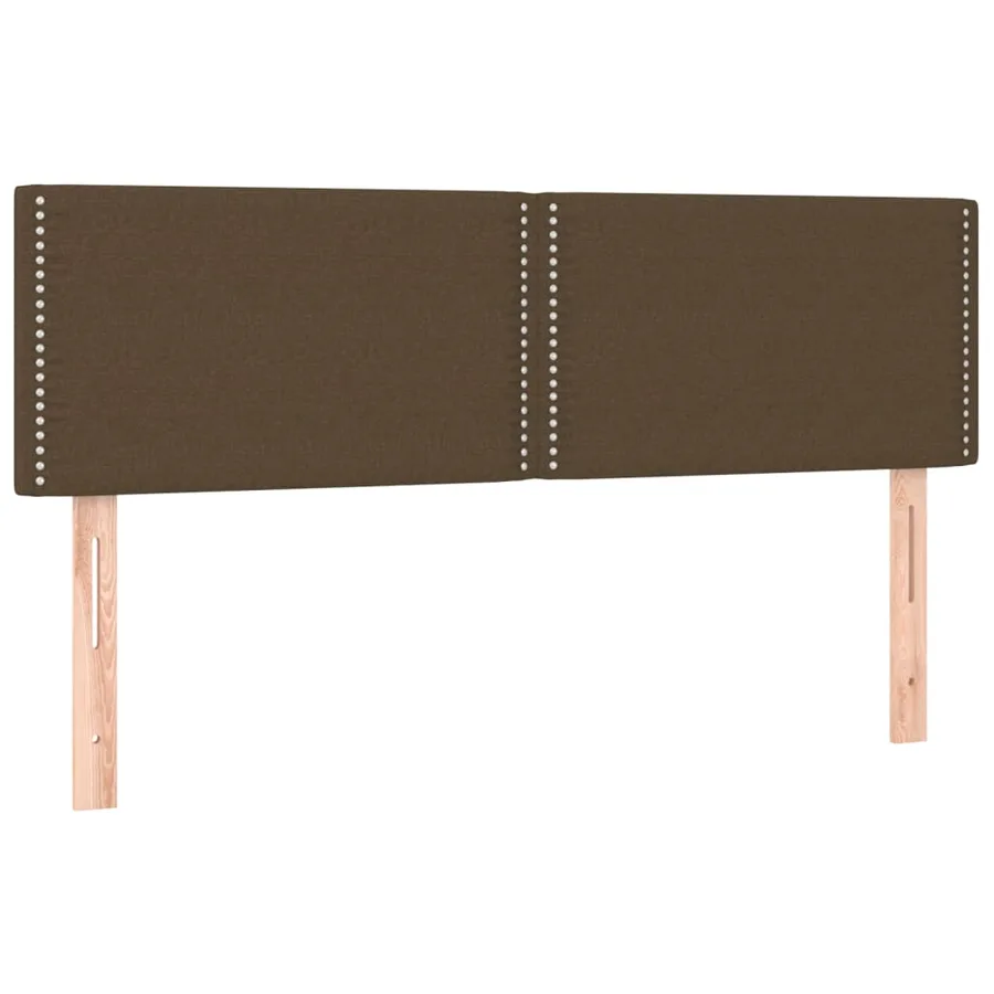 Sommier à lattes de lit avec matelas Marron foncé 140x200 cm - 6
