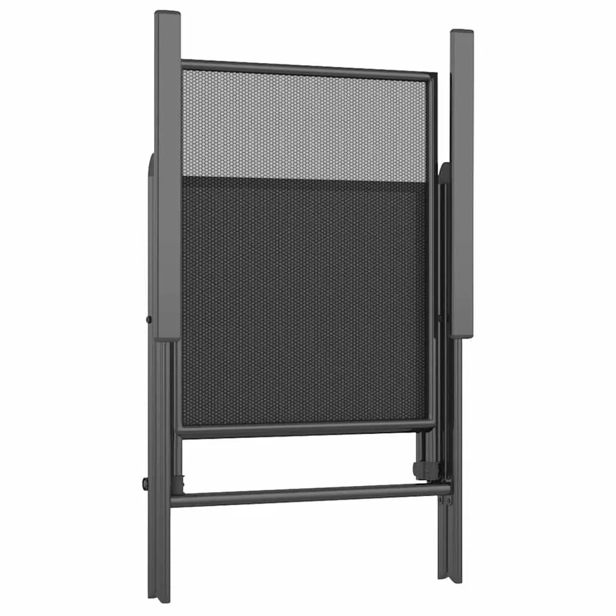 Ensemble à manger de jardin 5 pcs anthracite acier - 7