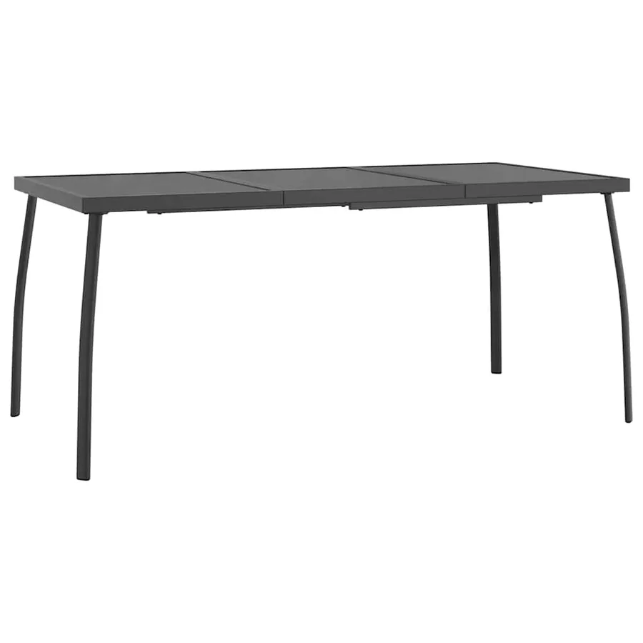 Ensemble à manger de jardin 5 pcs anthracite acier - 8