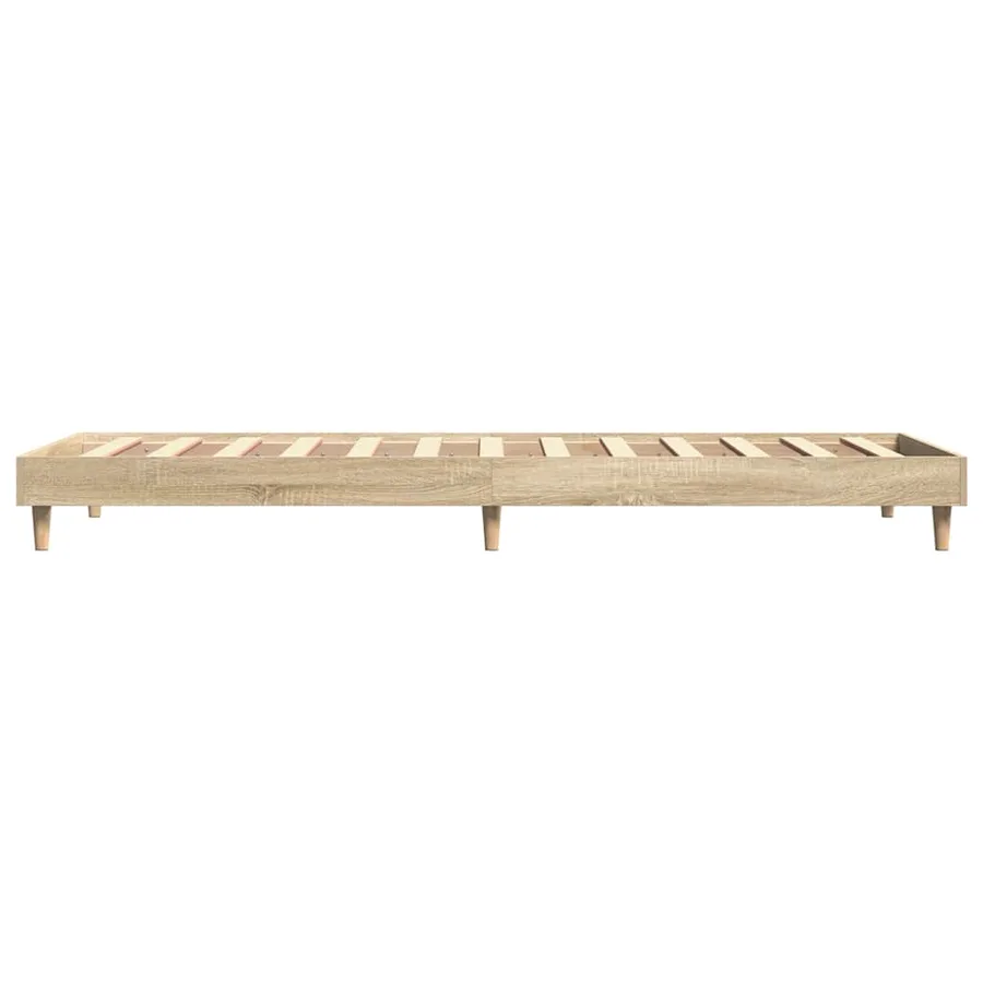 Cadre de lit sans matelas chêne sonoma 75x190 cm - 6