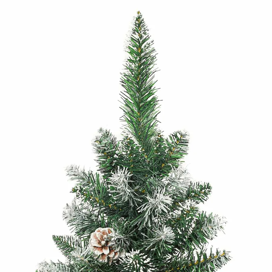 Sapin de Noël artificiel mince avec support 180 cm PVC - 4