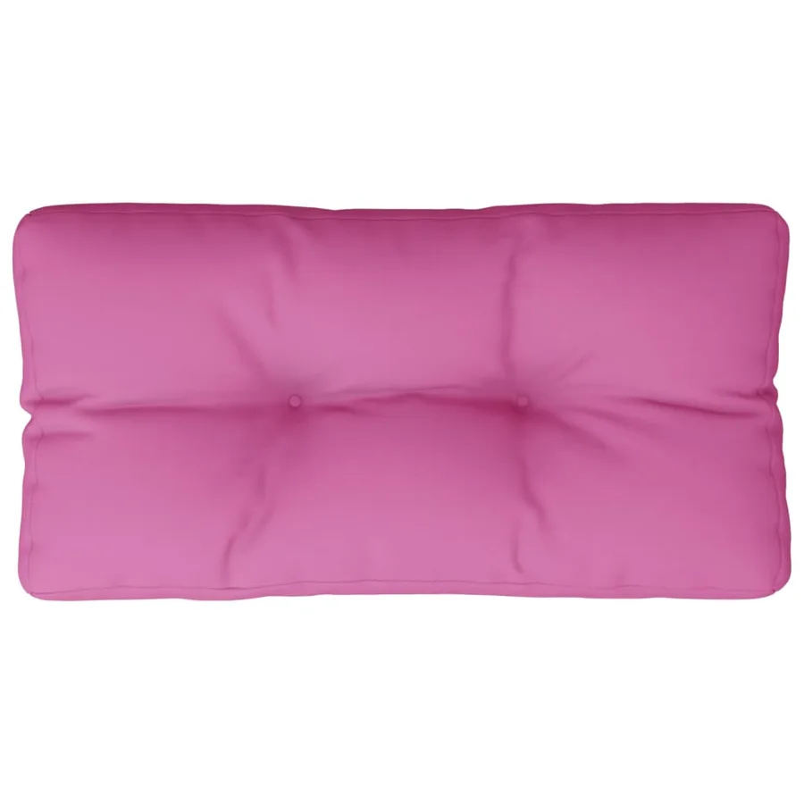 Coussin de palette rose 70x40x12 cm tissu - 2