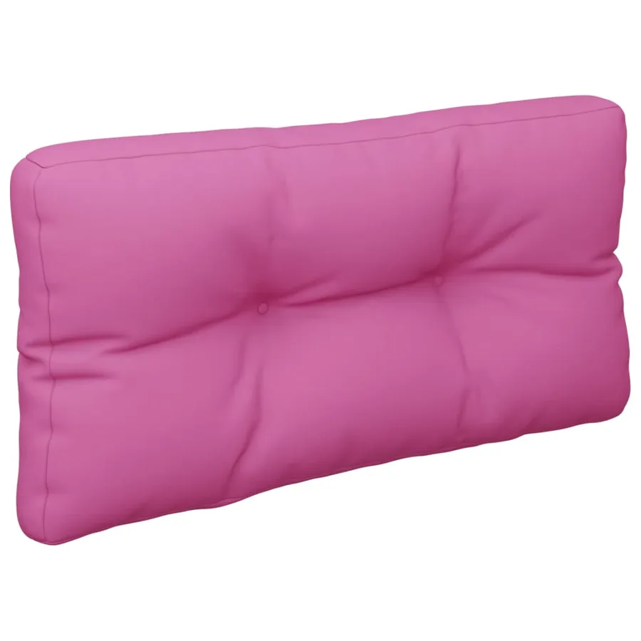 Coussin de palette rose 70x40x12 cm tissu - 4