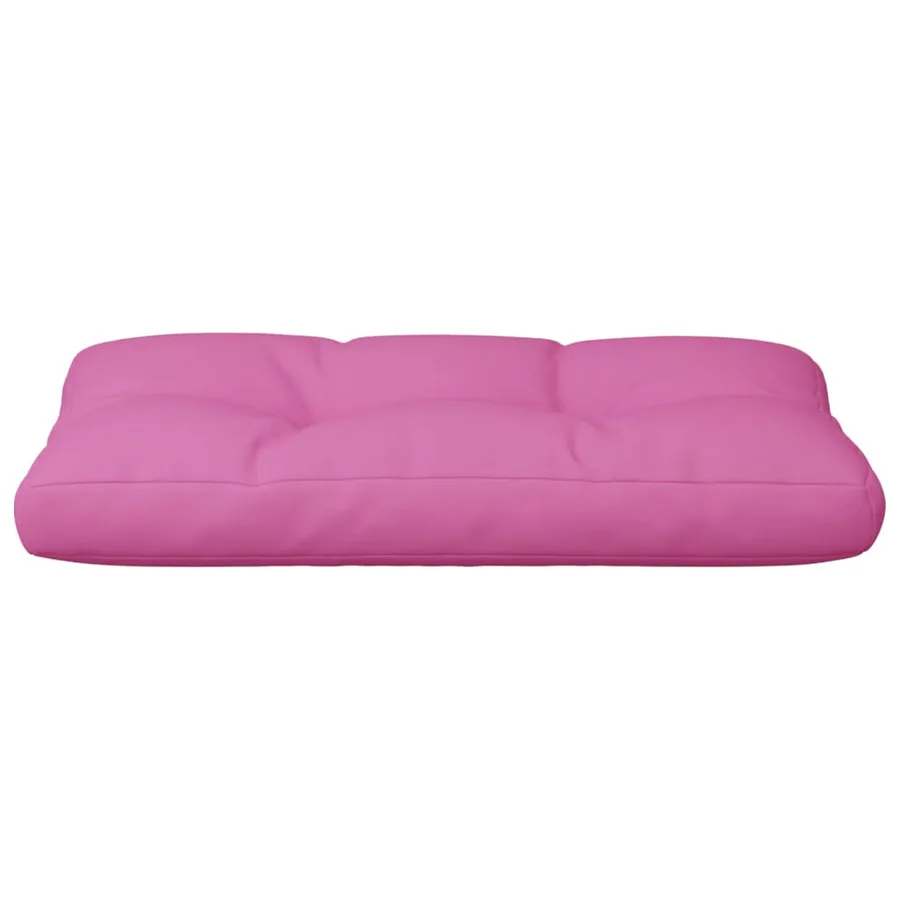 Coussin de palette rose 70x40x12 cm tissu - 5