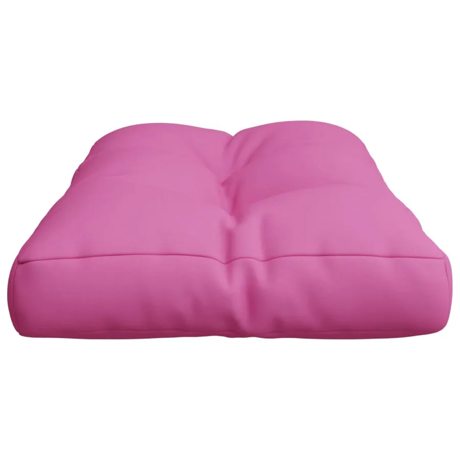 Coussin de palette rose 70x40x12 cm tissu - 6