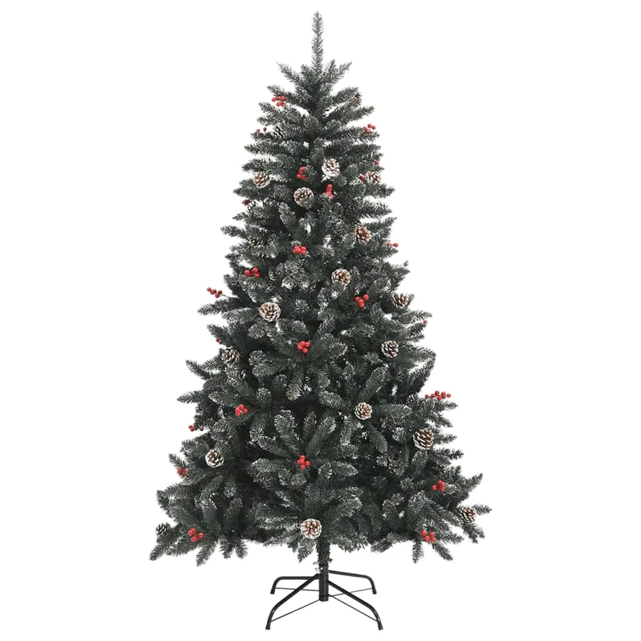 Sapin de Noël artificiel avec support Vert 150 cm PVC - 2