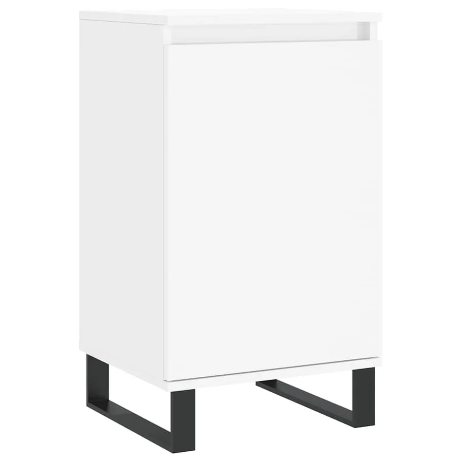 Buffet blanc 40x35x70 cm bois d’ingénierie - 2