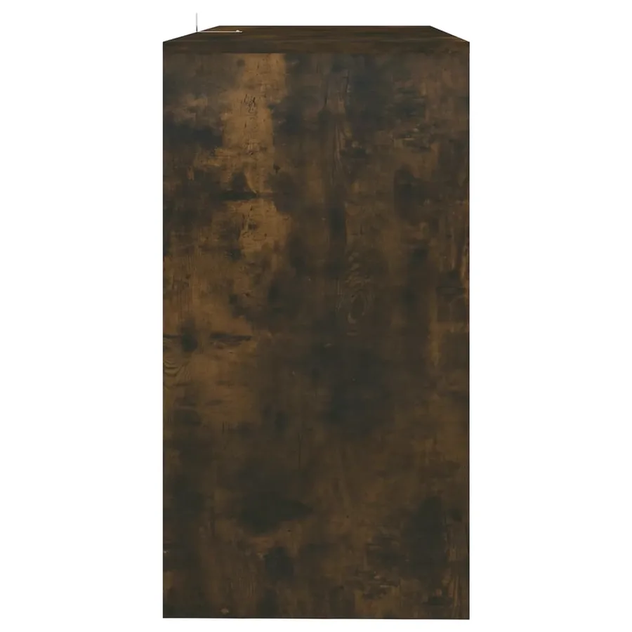 Table console chêne fumé 89x41x76,5 cm bois d'ingénierie - 6