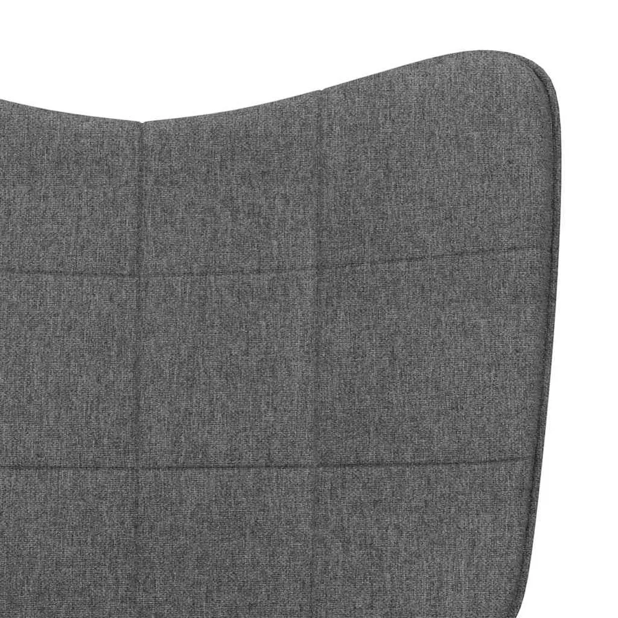 Chaise de relaxation Gris foncé Tissu - 7