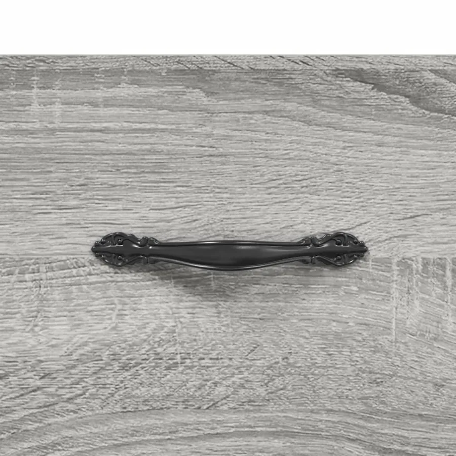 Buffet Sonoma gris 34,5x34x90 cm Bois d'ingénierie - 9