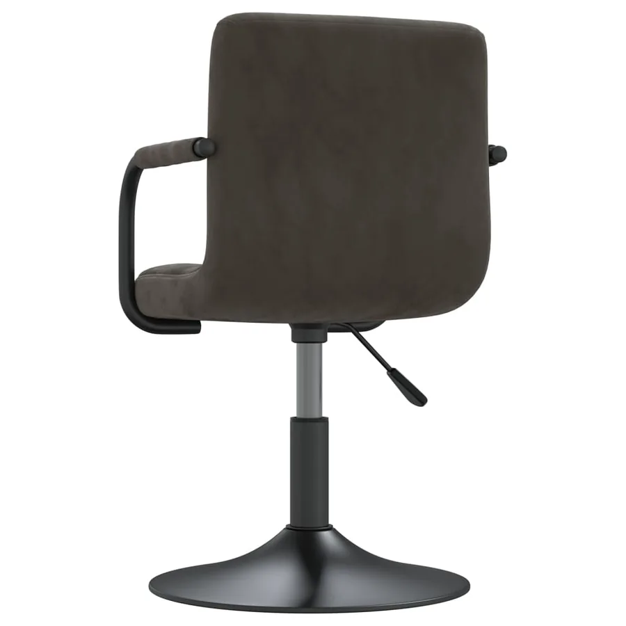Tabouret de bar Gris foncé Velours - 5