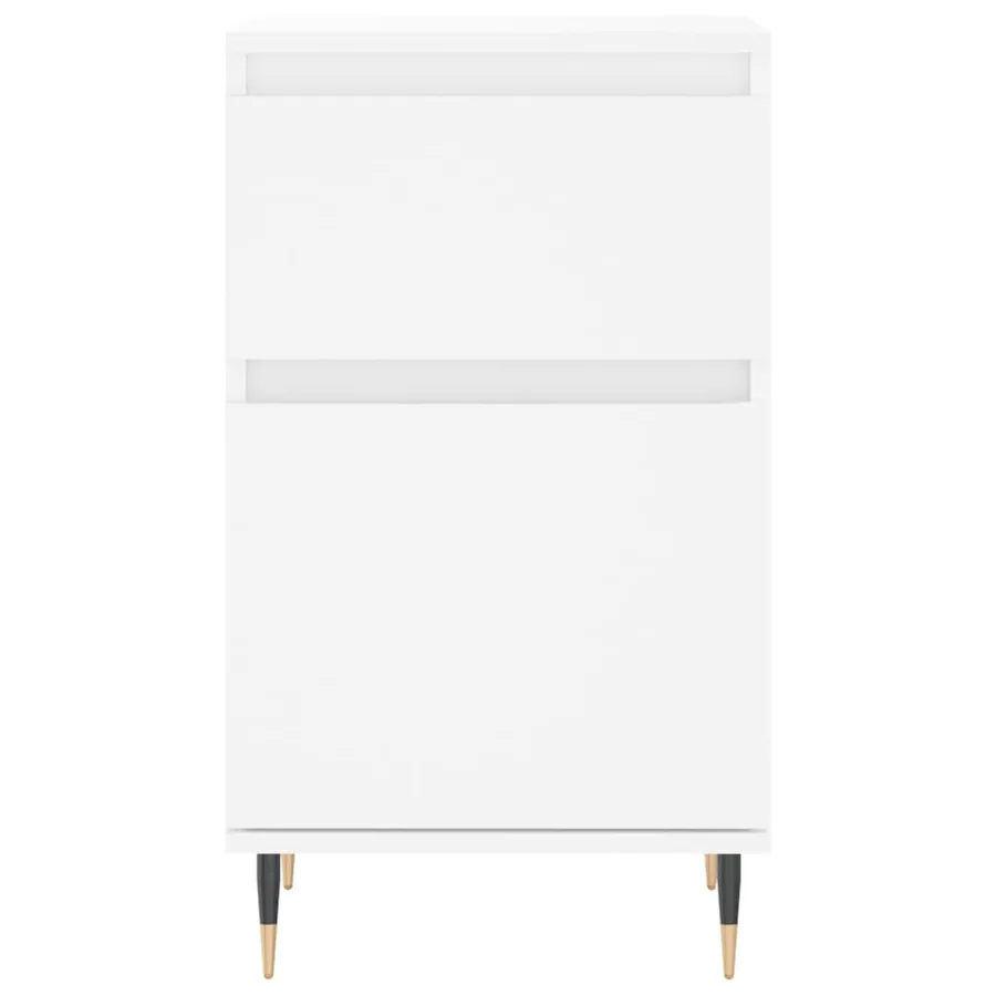 Buffet blanc 40x35x70 cm bois d’ingénierie - 5