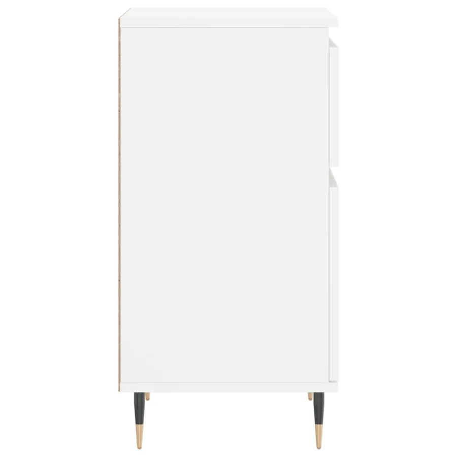 Buffet blanc 40x35x70 cm bois d’ingénierie - 7