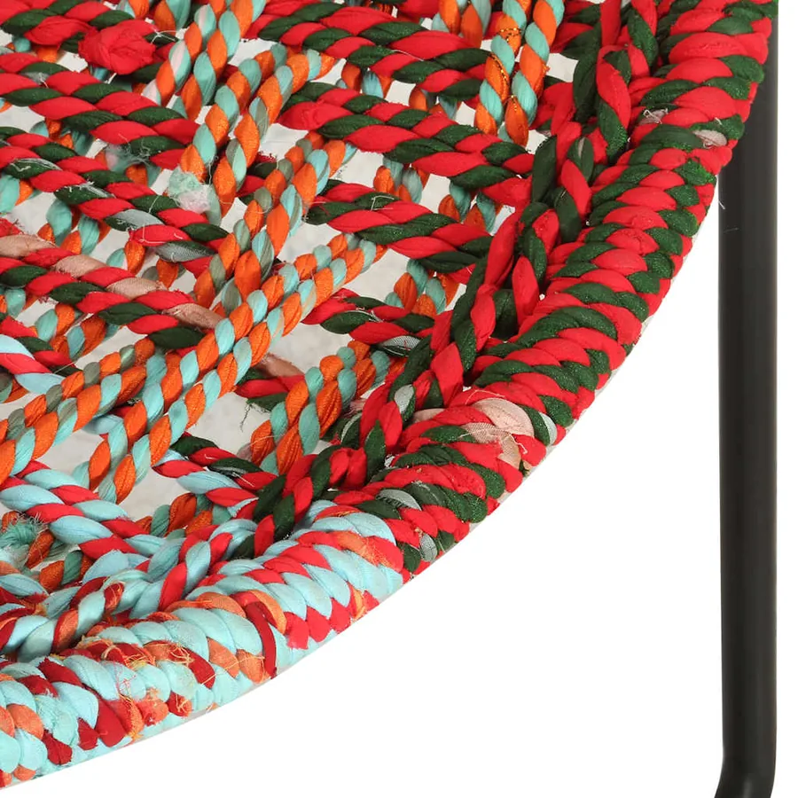 Chaise ronde Chindi Multicolore Tissu - 6