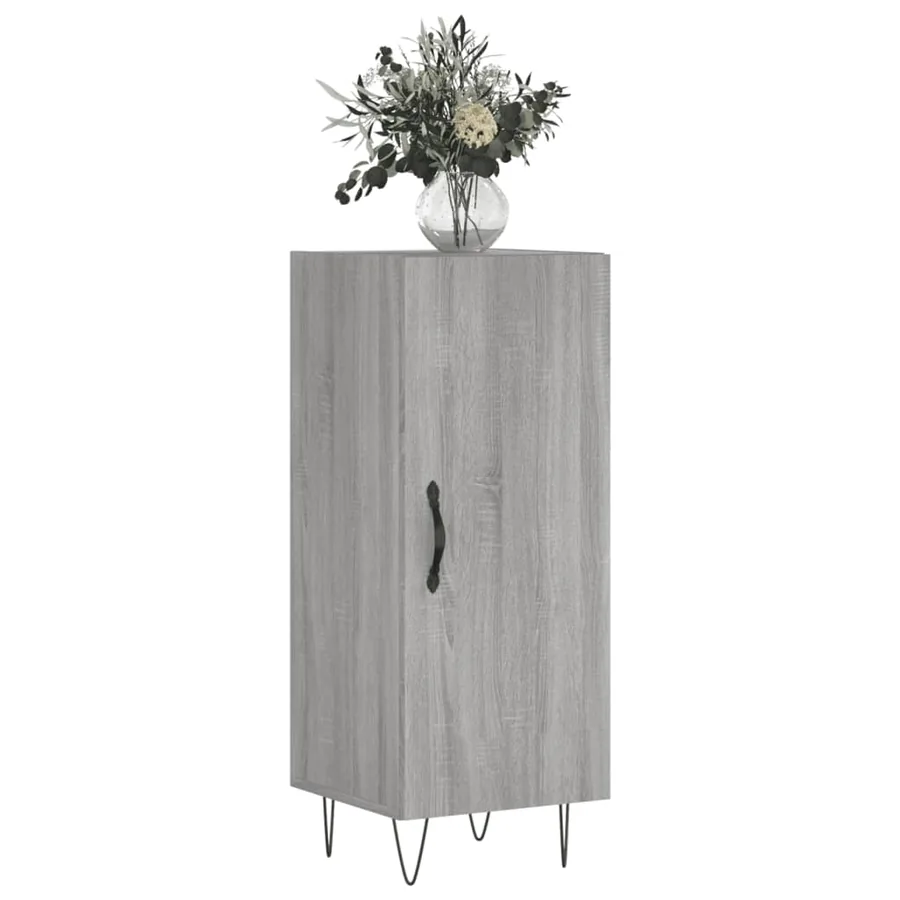 Buffet Sonoma gris 34,5x34x90 cm Bois d'ingénierie - 3